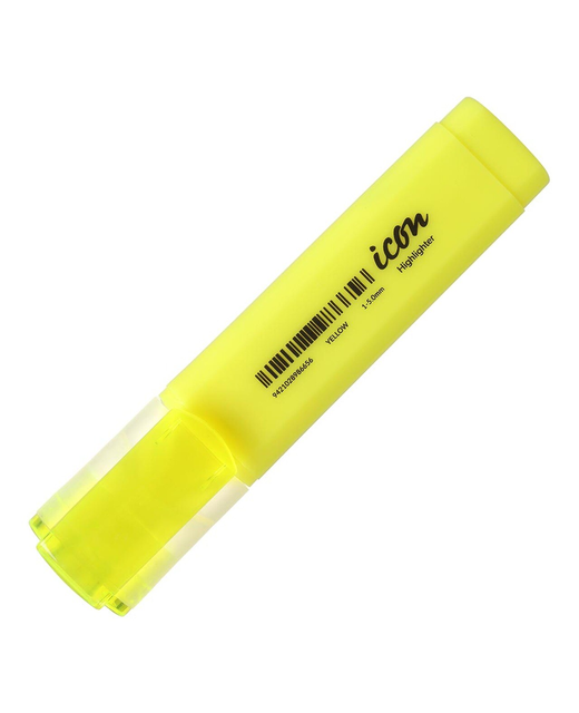 HIGHLIGHTER ICON YELLOW CHISEL TIP