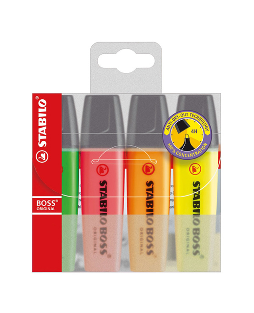 Highlighter Stabilo Boss Pack Of  4