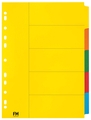 Indices Fm A4 Card 5 Tab Colour