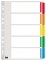 Indices Fm A4 Reinforced 5 Tab Colour