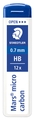 LEADS STAEDTLER MARS 0.7MM HB PACK 12