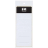 Lever Arch Spine Labels Fm White Pack 10