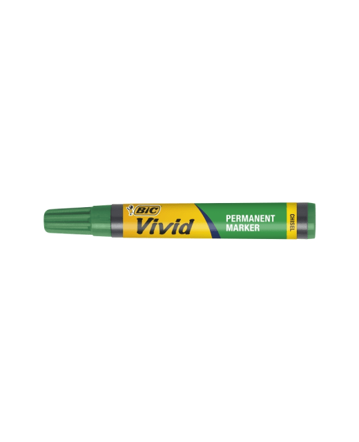 Marker Permanent Bic Vivid Chisel Green