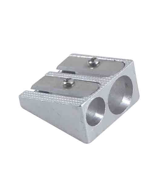 PENCIL SHARPENER METAL TWO HOLE