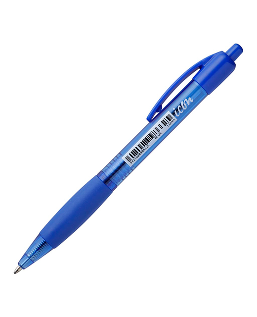 PEN ICON BLUE BALLPOINT RETRACTABLE WITH GRIP SINGLE