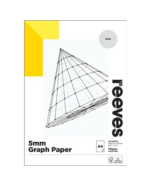 REEVES GRAPH PAD 5mm 70gsm A4