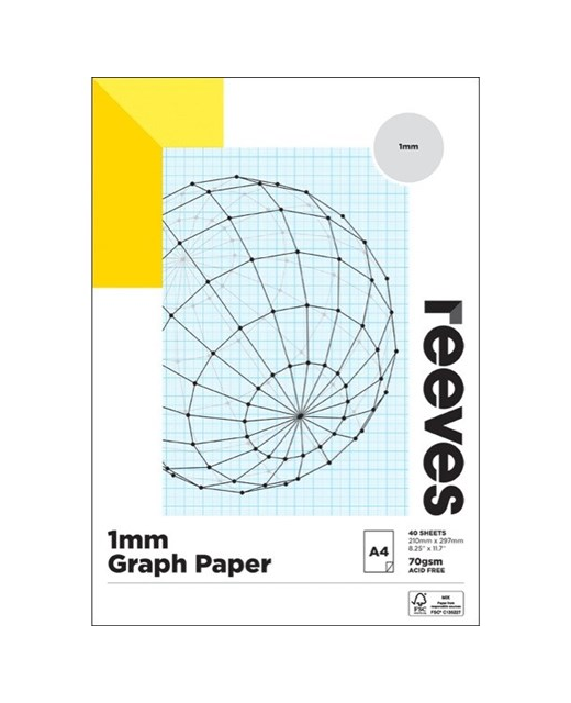 REEVES GRAPH PAD 1mm 70gsm A4