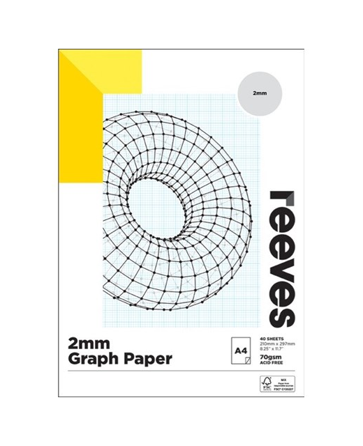 REEVES GRAPH PAD 2mm 70gsm A4