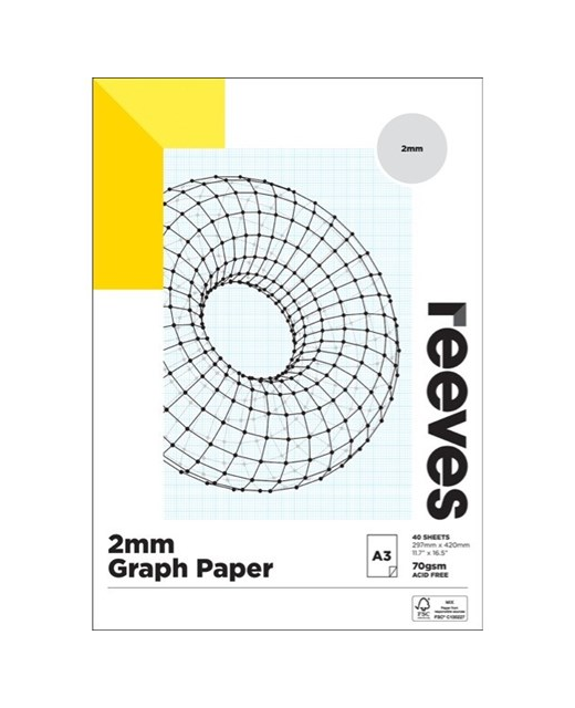 REEVES GRAPH PAD 2mm 70gsm A3