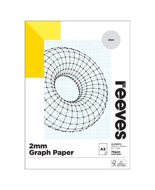 REEVES GRAPH PAD 2mm 70gsm A3