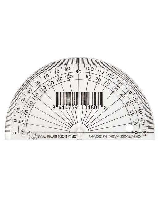 Taurus Protractor 10cm 180 Degrees