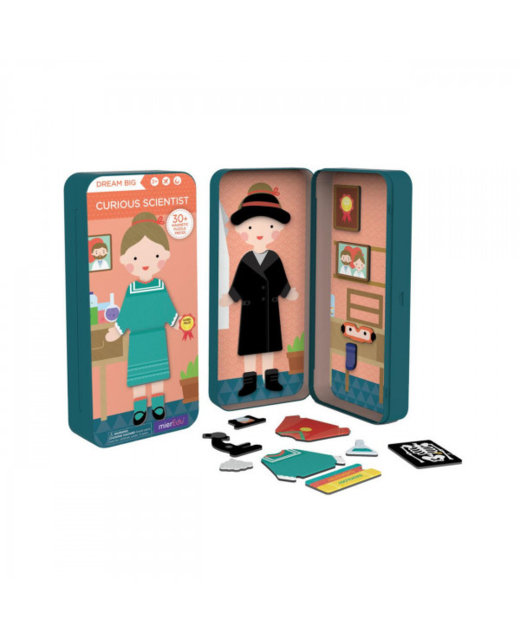 PUZZLES MAGNETIC TIN CURIOUS SCIENTIST