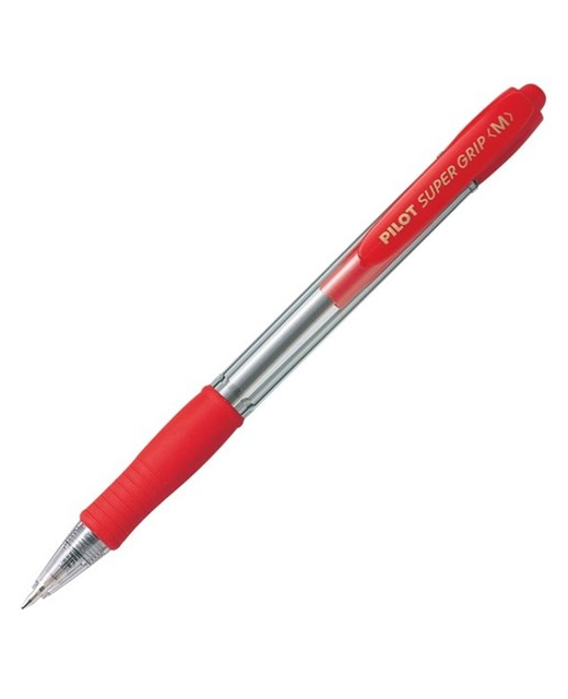 PEN PILOT SUPERGRIP MED RED