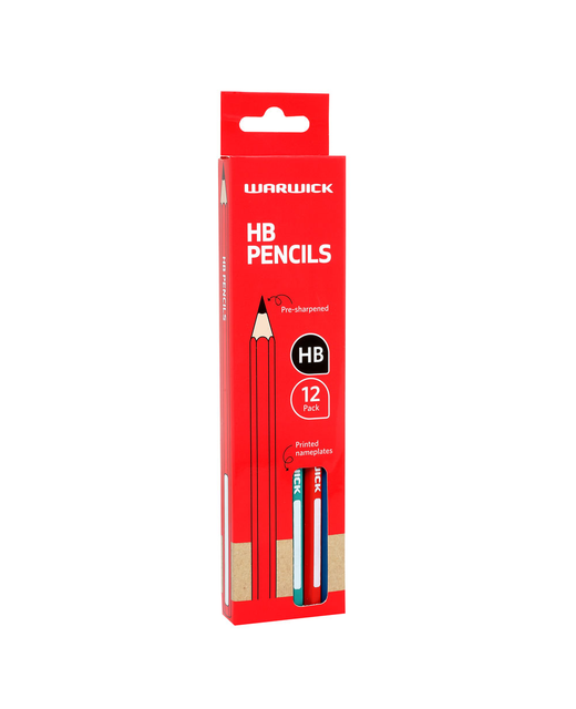 Pencil Warwick Hb Hexagonal 12 Pack