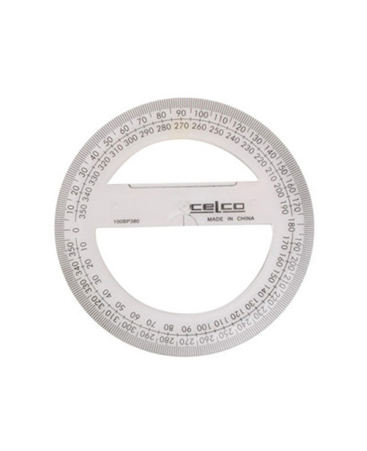 Protractor Celco 10Cm 360 Degree H/S