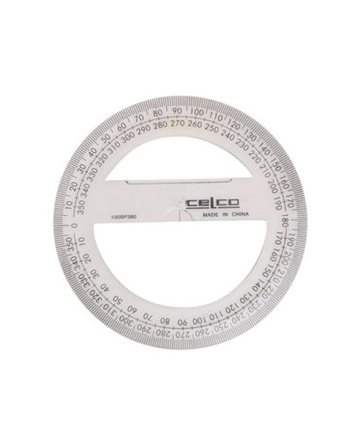 Protractor Celco 10Cm 360 Degree H/S