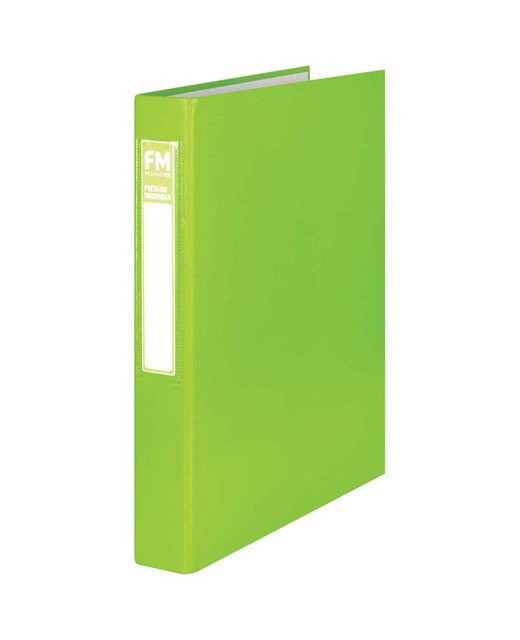 Ring Binder Fm Prem A4 Lime Green