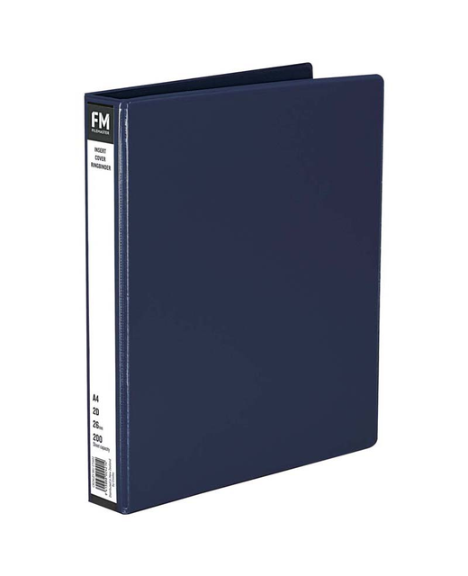 Ringbinder Fm Pvc Insert O/Lay 2/26 Blue