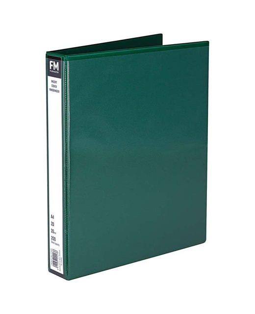 Ringbinder Fm Pvc Insert O/Lay 2/26 Grn