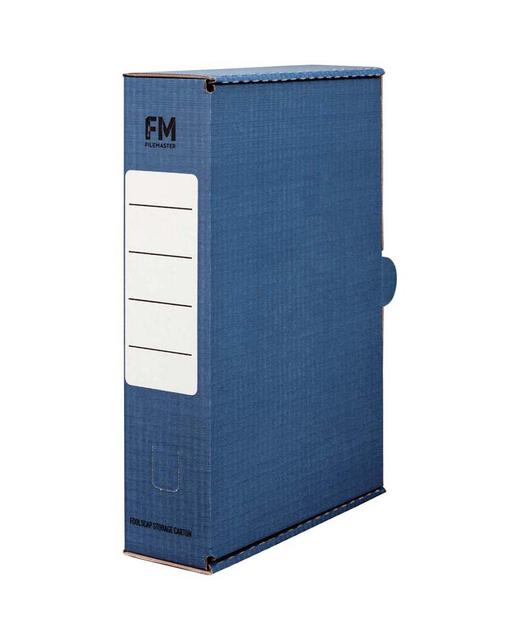 Storage Carton Fm Blue Foolscap