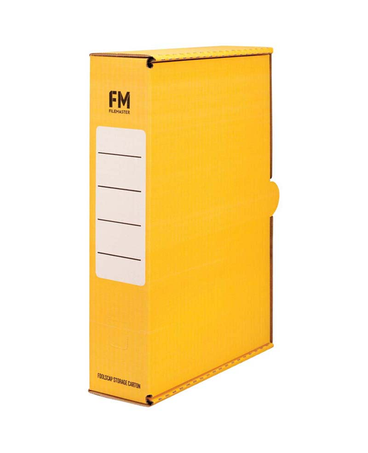 Storage Carton Fm Yellow Foolscap