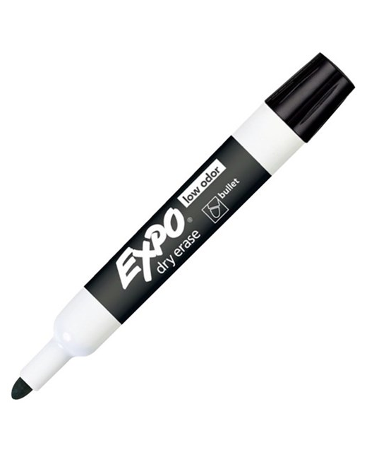 Whiteboard Marker Expo Bullet Black