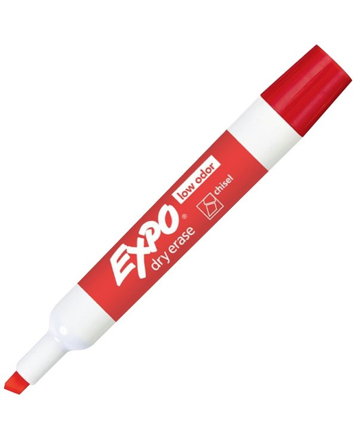 Whiteboard Marker  Expo Chisel Red