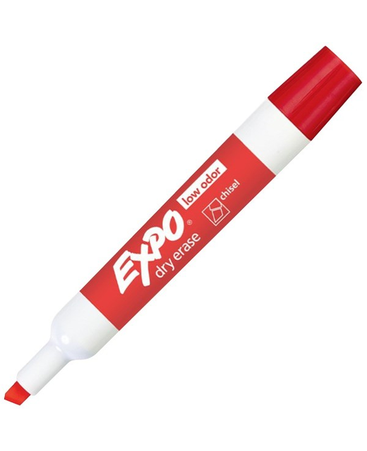 Whiteboard Marker  Expo Chisel Red