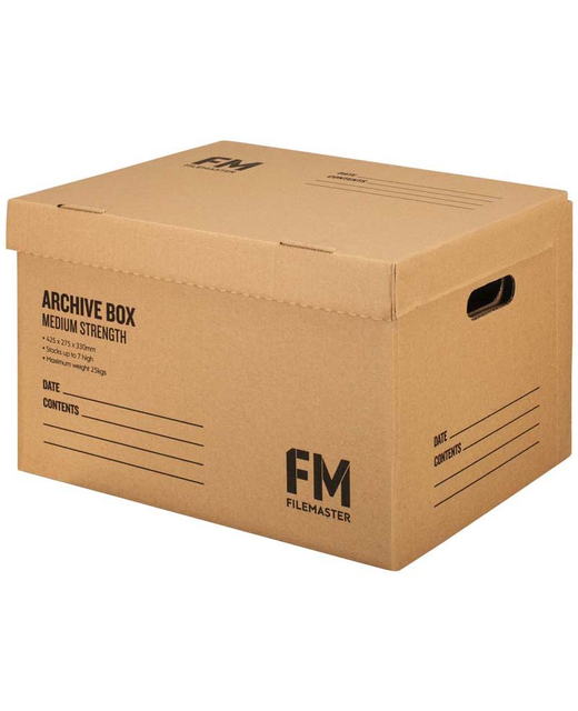 ARCHIVE BOX FM KRAFT MED STRENGTH 425x275x330mm