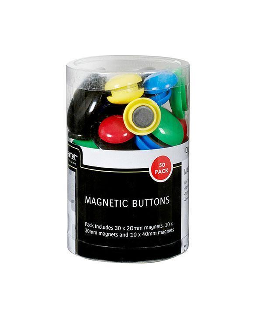 MAGNETIC BUTTONS QUARTET ASSRT 50pk