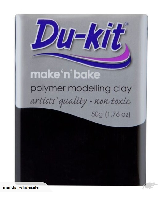 DU KIT OVEN BAKE POLYMER CLAY 50G BLACK