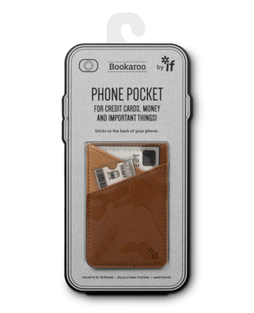 BOOKAROO PHONE POCKET BROWN