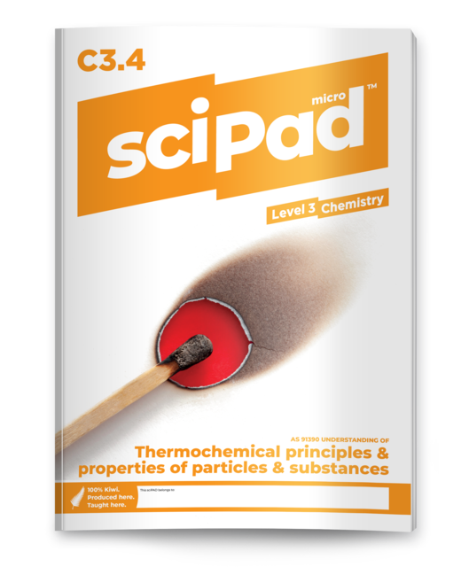 SciPAD Level 3 Chemistry 3.4 Thermochemical Processes