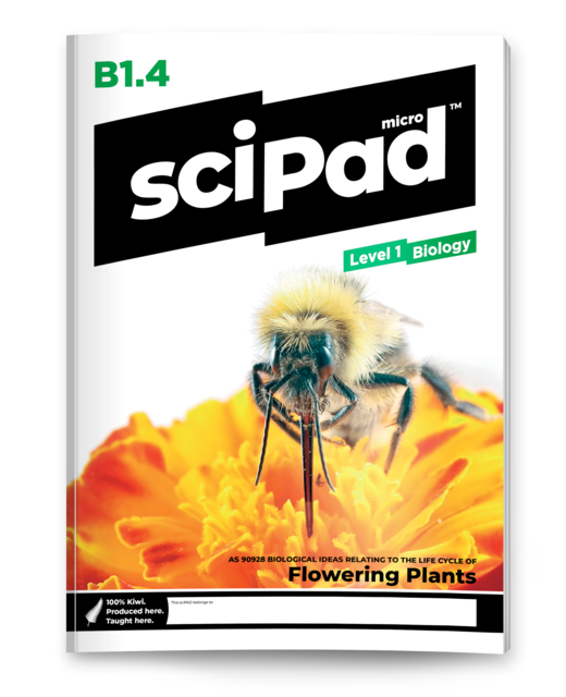 SciPAD Level 1 Biology 1.4 Flowering Plants
