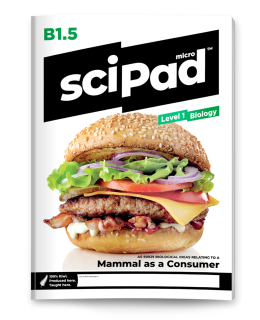 SciPAD Level 1 Biology 1.5 Mammal as a Consumer