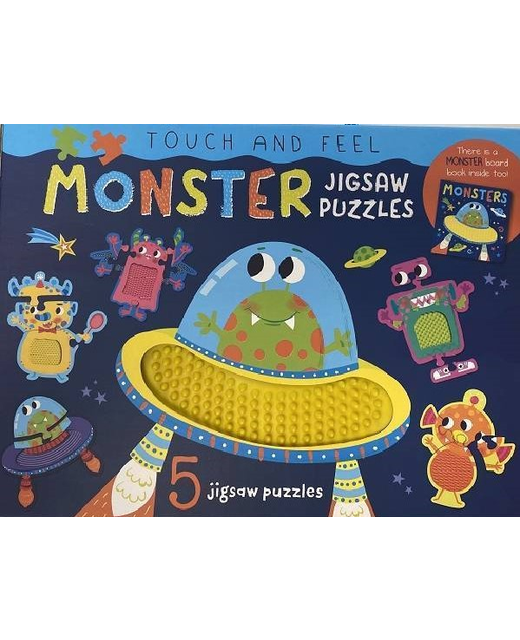Touch & Feel Monster Jigsaw Puzzle Box Set