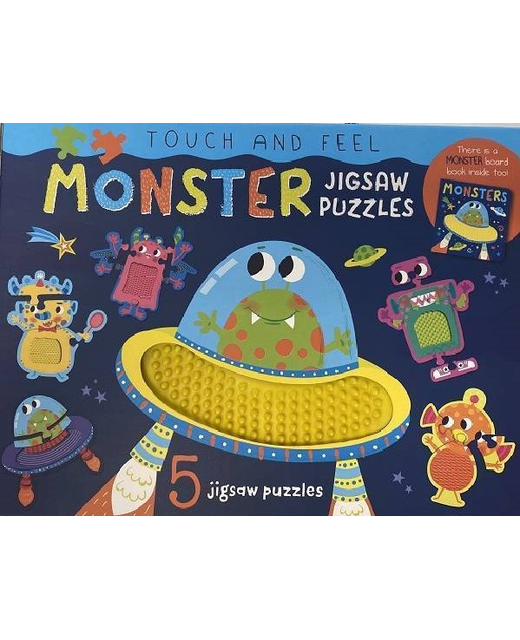 Touch & Feel Monster Jigsaw Puzzle Box Set