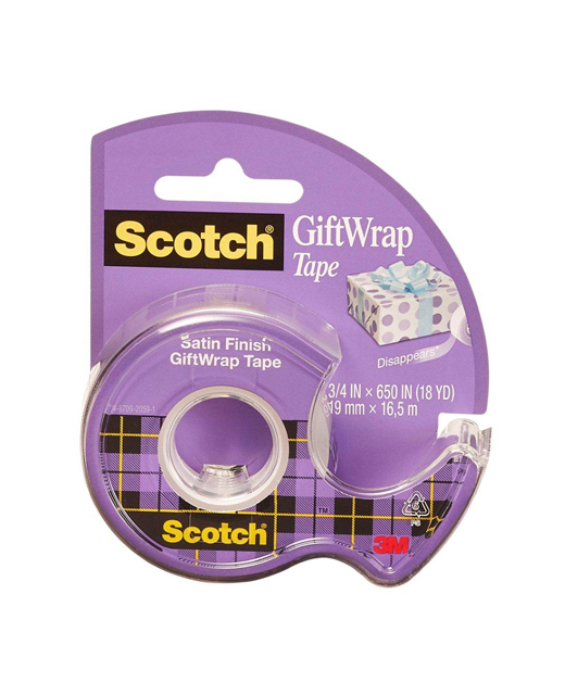 SCOTH GIFT WRAP TAPE 29mm x 16.5m ON DISPENSER