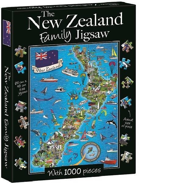 THE NEW ZEALAND FAMILY JIGSAW Games & ToysPuzzles Onehunga Books & Stationery BLUE DUCK