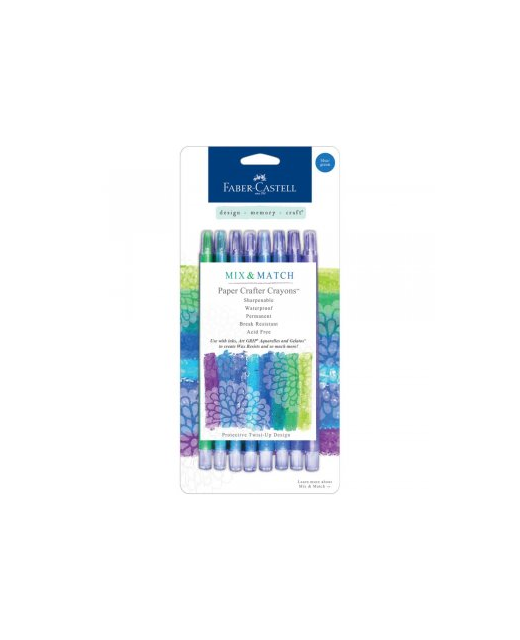 PAPER CRAFTER FABER CRAYONS BLUE & GREEN