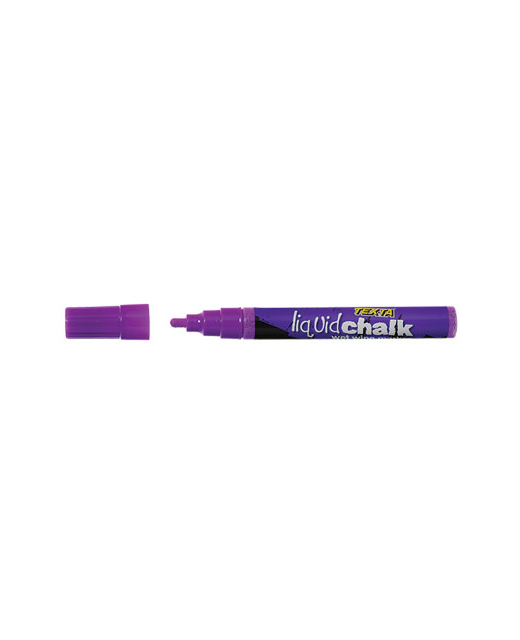 TEXTA LIQUID CHALK WET WIPE MARKER 4.5mm PURPLE