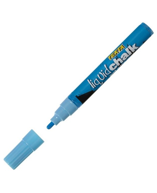 TEXTA LIQUID CHALK WET WIPE MARKER 4.5mm BLUE