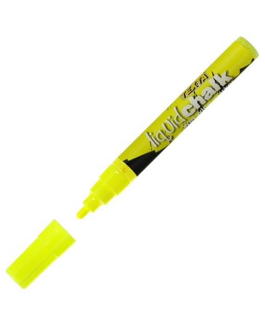 TEXTA LIQUID CHALK WET WIPE MARKER 4.5mm YELLOW