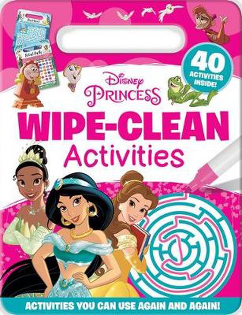 Disney Princess Wipe-Clean Activity Book - Children Books-Activities