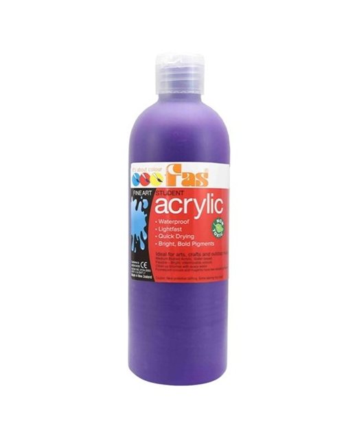 FAS STUDENT ARCYLIC PAINT 500ML VIOLET