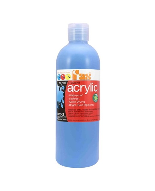 FAS STUDENT ARCYLIC PAINT 500ML COBALT BLUE