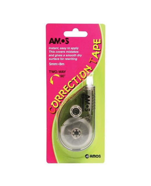 CORRECTION TAPE AMOS 2 WAY 5mmX8m