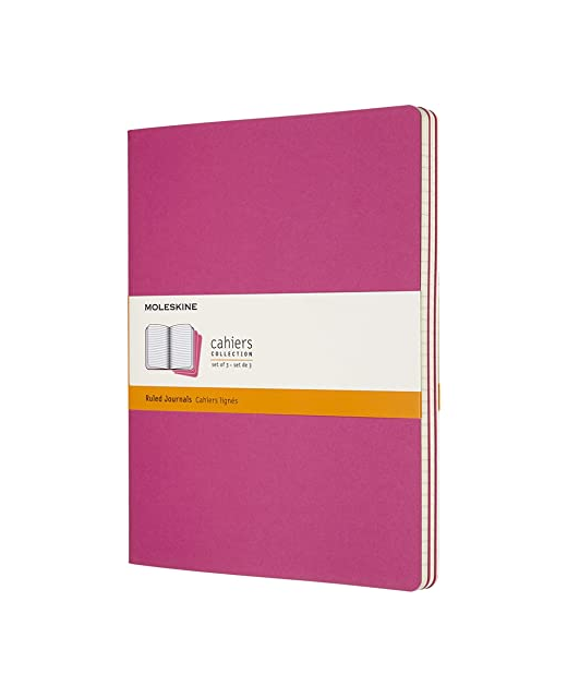 MOLESKINE CASHIERS JOURNALS LARGE RULED PINK